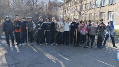 «Жақсылықтың көктемгі апталығы» іс-шаралар жоспарын жүзеге асыру аясында 21 сәуір күні «Таза аула» экологиялық акциясы өткізілді