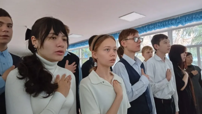 Сегодня, 4 мая, мы провели торжественную линейку в честь Дня защитника Отечества