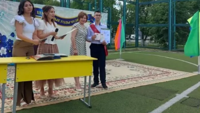 15 маусымда 9-сынып түлектеріне аттестаттар табыстаудың салтанатты мерекесі өтті